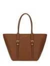 Michael Kors Moore Shopping Bag Buckle Detail In Brown