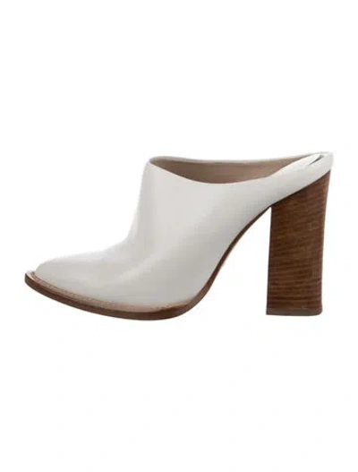 Pre-owned Michael Kors Leather Oxfords In White
