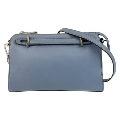 Pre-owned Michael Kors Leather Pochette Shoulder Bag () In Blue