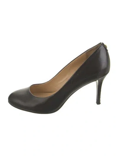 Pre-owned Michael Kors Leather Pumps In Black