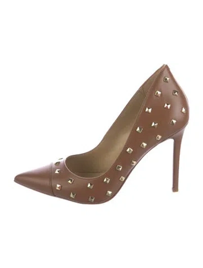 Pre-owned Michael Kors Leather Pumps In Brown