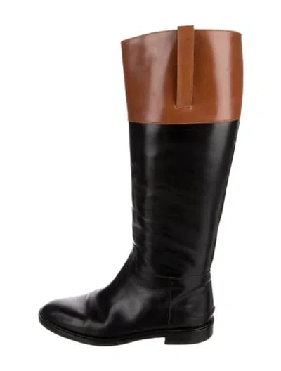 Pre-owned Michael Kors Leather Riding Boots In Multi