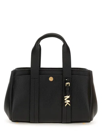 Michael Kors Leather "romee" Bag In Black