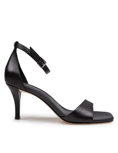 Michael Kors Jaida Heeled Sandal In Black Leather
