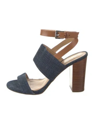 Pre-owned Michael Kors Leather Sandals In Blue