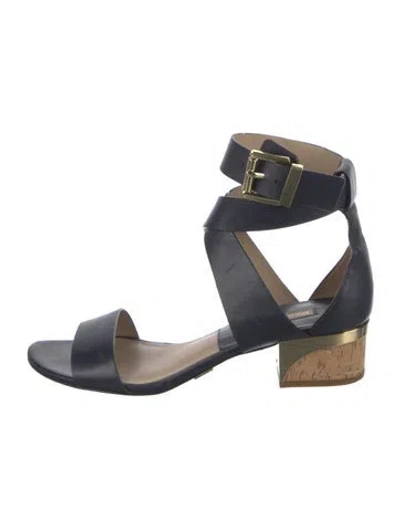 Pre-owned Michael Kors Leather Sandals In Blue
