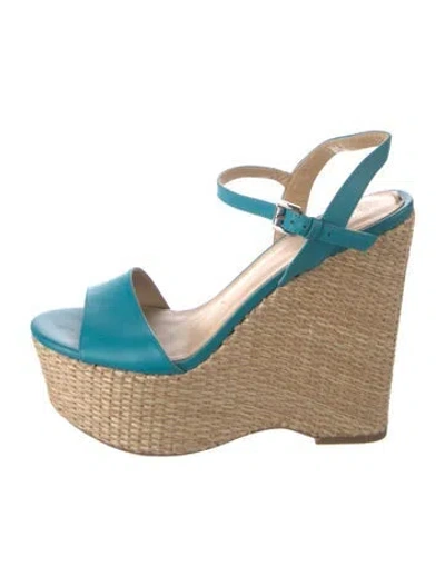 Pre-owned Michael Kors Leather Sandals In Blue