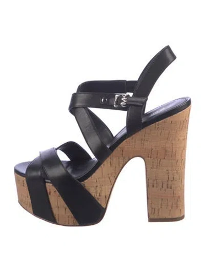 Pre-owned Michael Kors Leather Sandals In Blue