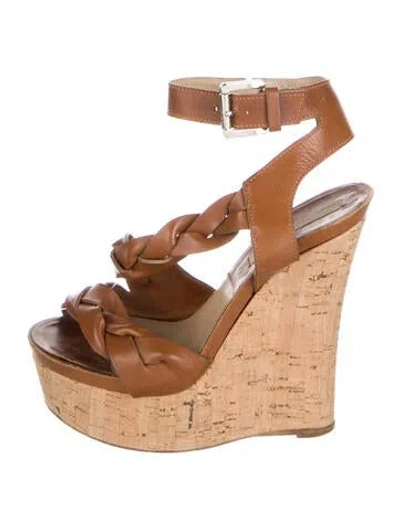 Pre-owned Michael Kors Leather Sandals In Brown