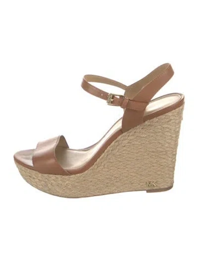 Pre-owned Michael Kors Leather Sandals In Brown