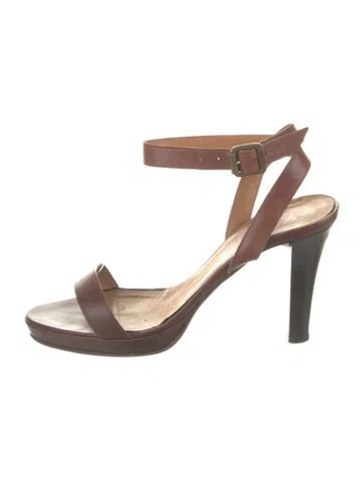Pre-owned Michael Kors Leather Sandals In Brown