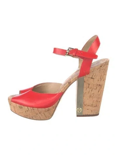 Pre-owned Michael Kors Leather Sandals In Neutral