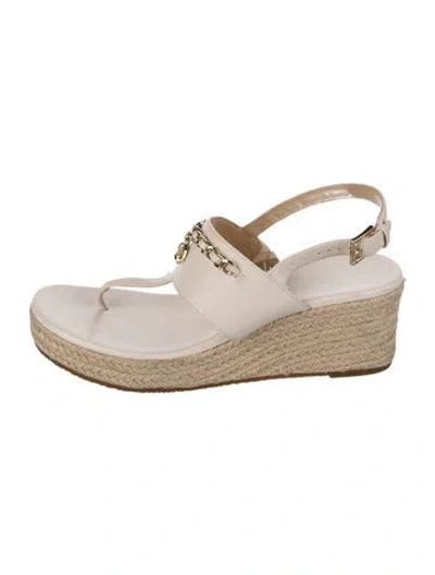 Pre-owned Michael Kors Leather Sandals In Neutral