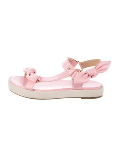 Pre-owned Michael Kors Leather Sandals In Pink