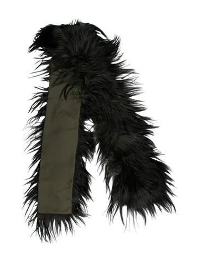 Pre-owned Michael Kors Leather Scarf In Green
