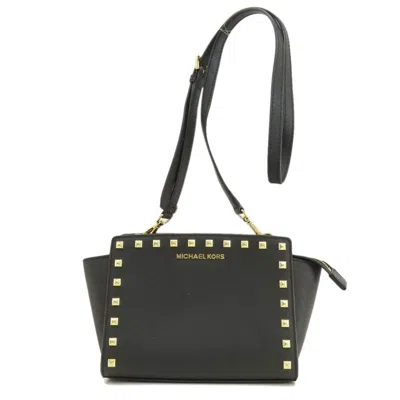Pre-owned Michael Kors Leather Shopper Bag () In Black