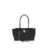 Michael Kors Double-handle Leather Shoulder Bag In Black