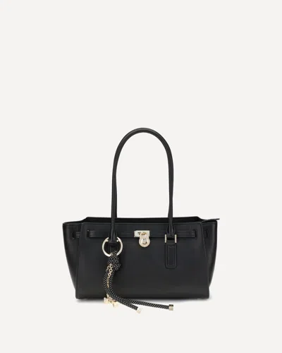 Michael Kors Leather Shoulder Bag In Black