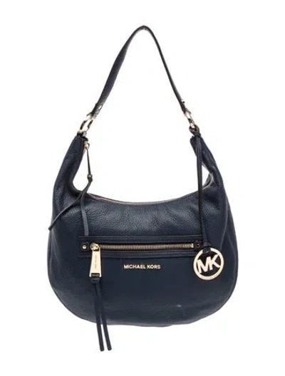 Pre-owned Michael Kors Leather Shoulder Bag In Black