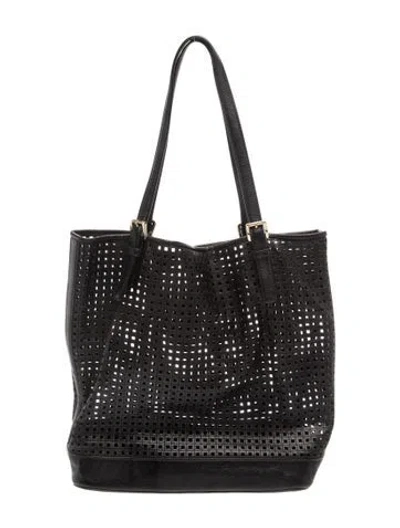 Pre-owned Michael Kors Leather Shoulder Bag In Black