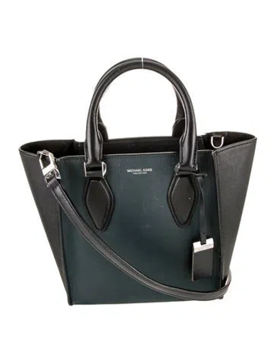 Pre-owned Michael Kors Leather Shoulder Bag In Black