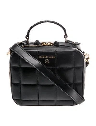 Pre-owned Michael Kors Leather Shoulder Bag In Black