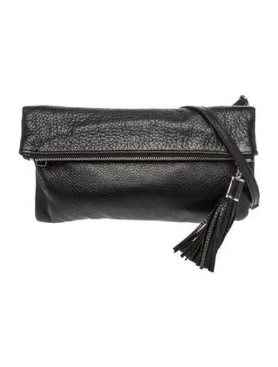 Pre-owned Michael Kors Leather Shoulder Bag In Black