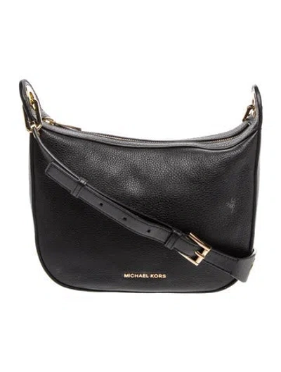 Pre-owned Michael Kors Leather Shoulder Bag In Black