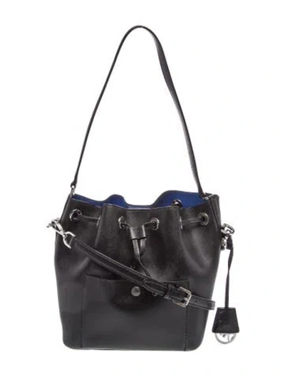 Pre-owned Michael Kors Leather Shoulder Bag In Black