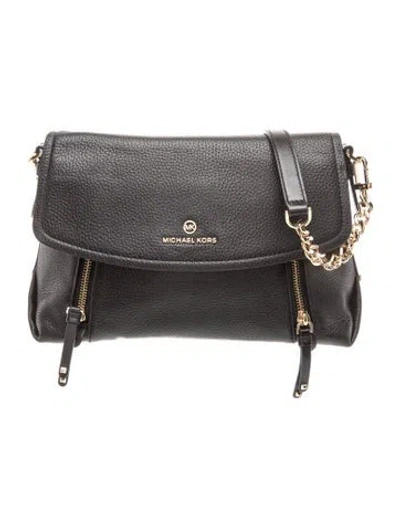 Pre-owned Michael Kors Leather Shoulder Bag In Black