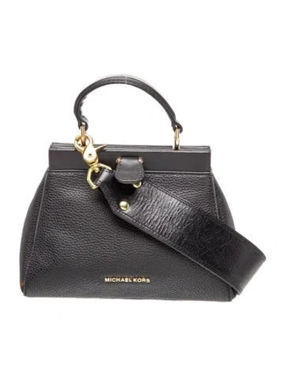 Pre-owned Michael Kors Leather Shoulder Bag In Black