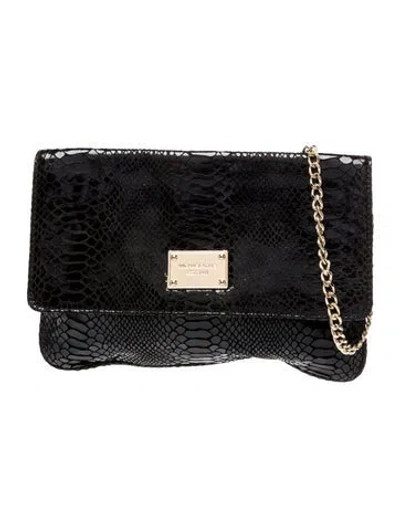 Pre-owned Michael Kors Leather Shoulder Bag In Black