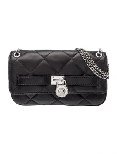 Pre-owned Michael Kors Leather Shoulder Bag In Black
