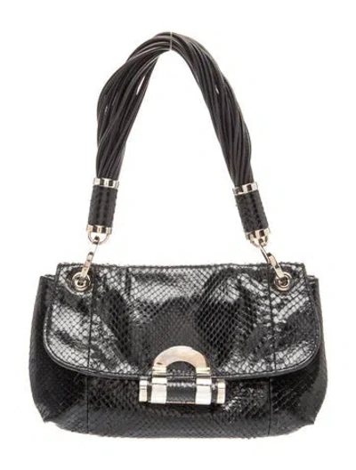 Pre-owned Michael Kors Leather Shoulder Bag In Black