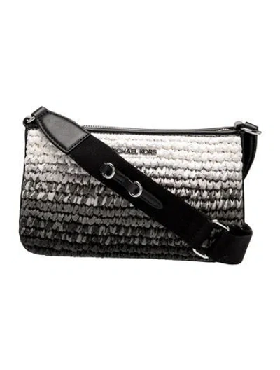 Pre-owned Michael Kors Leather Shoulder Bag In Black