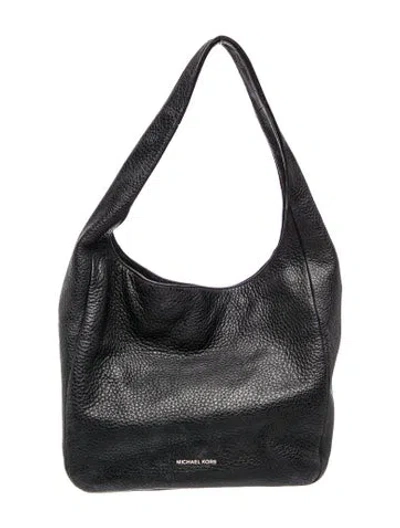 Pre-owned Michael Kors Leather Shoulder Bag In Black