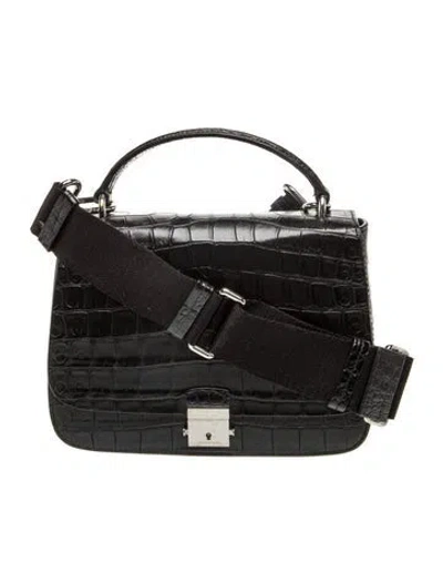 Pre-owned Michael Kors Leather Shoulder Bag In Black