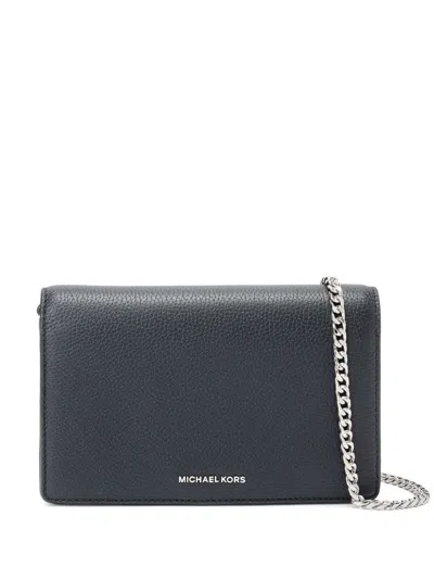 Michael Kors Leather Shoulder Bag In Black