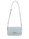 Michael Kors Leather Shoulder Bag In Blue