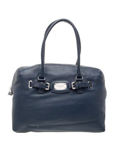 Pre-owned Michael Kors Leather Shoulder Bag In Blue