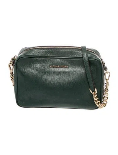 Pre-owned Michael Kors Leather Shoulder Bag In Blue