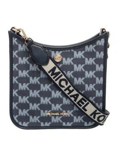 Pre-owned Michael Kors Leather Shoulder Bag In Blue