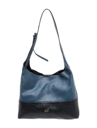 Pre-owned Michael Kors Leather Shoulder Bag In Blue