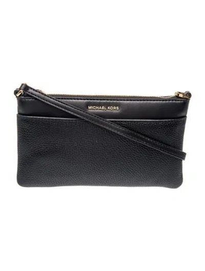 Pre-owned Michael Kors Leather Shoulder Bag In Blue