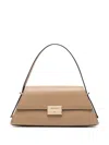 Michael Kors Ludlow Medium Leather Shoulder Bag In Brown