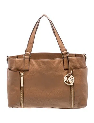 Pre-owned Michael Kors Leather Shoulder Bag In Brown