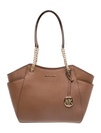 Pre-owned Michael Kors Leather Shoulder Bag In Brown