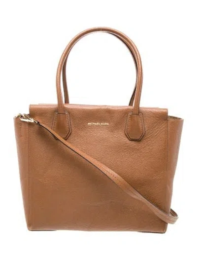 Pre-owned Michael Kors Leather Shoulder Bag In Brown