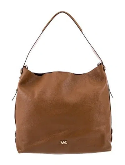 Pre-owned Michael Kors Leather Shoulder Bag In Brown