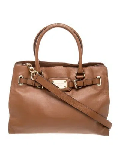 Pre-owned Michael Kors Leather Shoulder Bag In Brown